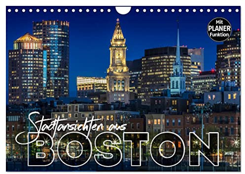 Stadtansichten aus Boston (Wandkalender 2026 DIN A4 quer), CALVENDO Monatskalender: Sehenswürdigkeiten und idyllische Orte (CALVENDO Orte)
