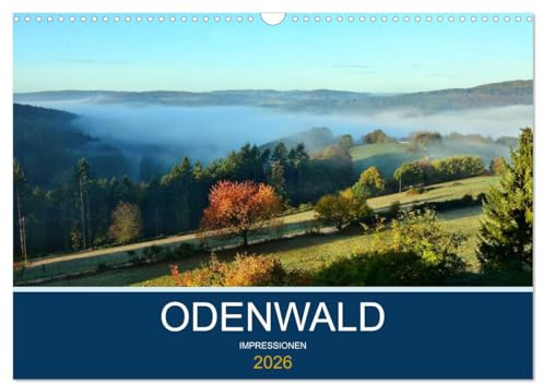 Odenwald - Impressionen (Wandkalender 2026 DIN A3 quer), CALVENDO Monatskalender: Kleine Reise durch den Odenwald (CALVENDO Orte)