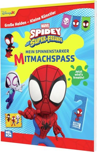 Große Helden - Kleine Künstler: Spidey und seine Super-Freunde: Mein spinnenstarker Mitmachspaß: Jetzt wird´s kreativ! | Block mit Bastelvorlagen für Kinder ab 3 Jahren (MARVEL)