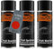 TRISTARcolor Autolack Spraydosen Set für BMW C1X Sunset Orange Perl Metallic Grundlack Basislack Klarlack Sprühdose 400ml
