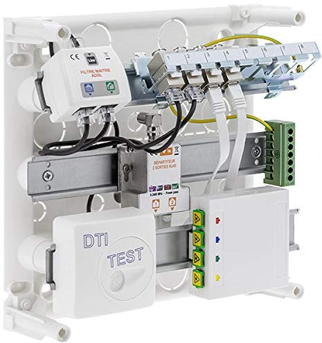 BATILEC - Coffret de communication GRADE 2 TV 4RJ45