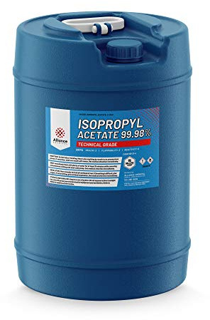 Isopropyl Acetate 99.98% - 15 Gallon Drum - Solvent for Cellulose, Plastics, Oils and Fats, and in Printing Inks and Perfume. Made in America - Alliance Chemical
