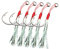 teng hong hui 5pcs Assist Jig Angelhaken High Carbon Stahl Assistent Halter Haken Angelhaken Sharp Köder-Halter Assist
