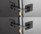 Computer Security Products 2-Pack Refrigerator Door Lock with Keyed Padlock - Black
