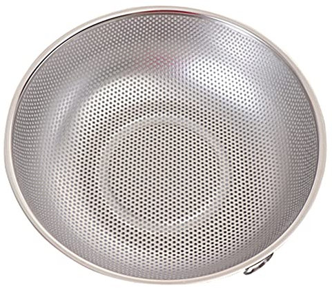 HEMOTON Rice Washing Basket Japanese Rice Strainer Sink Strainer Salad Greens Mesh Sink Basket Strainer for Sink Fine Mesh Colander Mixed Fruit Stand Stainless Steel Vegetable