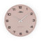 PRIM Design-Kunststoffuhr Bloom III – A, Moderne Wanduhr im Retro Style, Rosa, gewölbtes Glas, luxuriöser Look, Quarz-Uhrwerk Sweep, ∅ 345 mm, Wanddeko für Wohnzimmer, Schlafzimmer und alle Räume