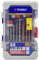 Tivoly 11901170061 Coffret Ranger 22pcs, Forets Carrelage, Béton, Bois et 3 butées de profondeur pour forets de Ø3 à 12mm