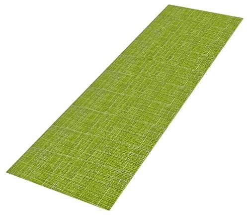 Delindo Lifestyle Tischläufer Capri, abwaschbar, für Indoor und Outdoor, grün, 40x140 cm