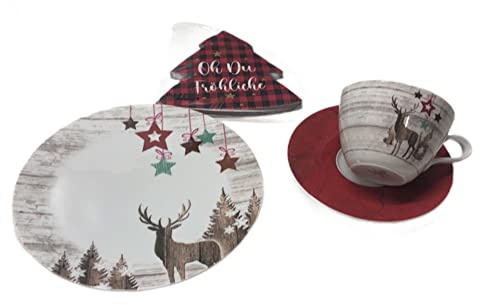 Seltmann Weiden Life Christmas 1 Kaffeegedeck 4tlg. mit Servietten
