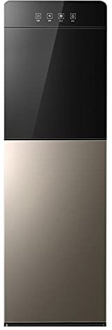 Dispensador de Agua Vertical, Doble Uso frío y Caliente, Cubo de Agua Oculto Debajo, dispensador de Agua automático Solo táctil, Adecuado para la Oficina en el hogar (Color : Brown, S : Warm/Hot)