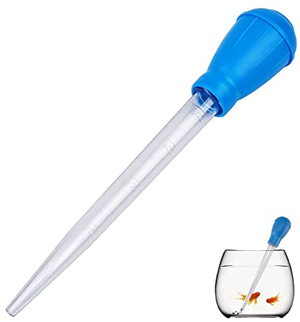 LZZEM 30ml Manueller Fischtank Wasserwechsler Fischtank Reinigung Abfallentferner Fischtank Reiniger Coral Feeder Aquarium Kies Clean Stroh Aquarium Flüssige Pipette für Aquarium Kies Abfall Reinigen