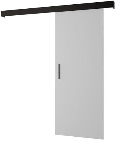 Schiebetür Komplettset - Schiebetürsystem Salwador 1 - Schiebetüren - Trennwände - Raumteiler - Innentüren, Tür 90 x 204 cm - Schiebetür Schiene - Zimmertür mit Schiebetür Griff - Saloontür