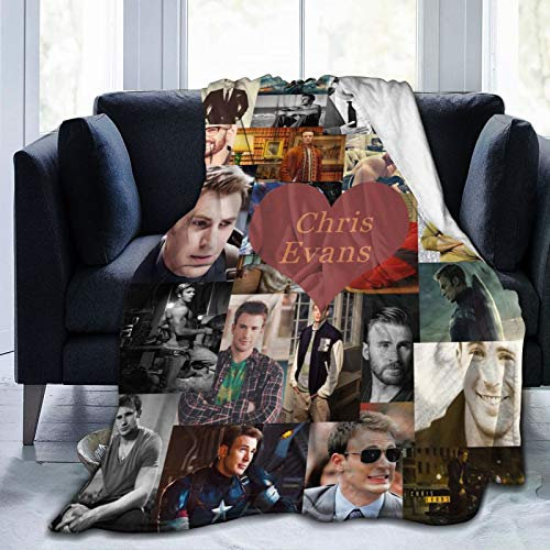 Chris Evans Decke, weich, gemütlich, Flanell-Decken für Couch, Bett, Wohnzimmer, mehrfarbig für Jugendliche