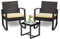 Bealife Gartenmöbel Set, Lounge Gartenmöbel Set Balkon 2 Personen，Balkonmöbel Kleiner Balkon Outdoor, Gartenmöbel für Veranden, Innenhöfe, Terrassen, Balkone, Poolränder