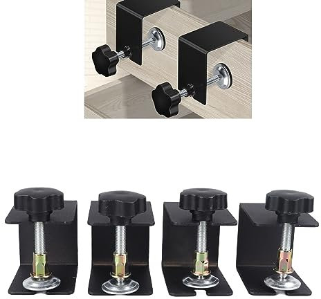 Clip de Instalación de Cajón Fijador Abrazaderas de Instalación Frontal de Cajón de Acero Inoxidable para Muebles de Puerta de Armario