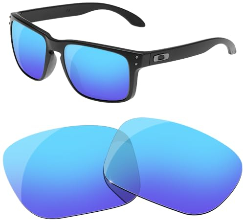 HiCycle2 Polarisierte Ersatzgläser für Oakley Holbrook XL Sonnenbrille, mehrere Optionen, blau, nothing