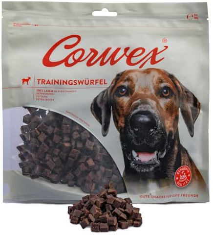 Corwex Trainingswürfel (500g, Lamm) Hundesnacks mit Lamm, Monoprotein, Trainee Snack, getreidefreie Leckerlie fürs Hundetraining