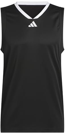 adidas Herren Basketball Legends Tank, Black/White, XL