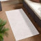 carpet city Outdoor Teppich Wetterfest 80x150 cm - Creme-Beige - Wendeteppich, Beidseitiges Streifen Muster - Balkonteppich Wasserfest Outdoor - Terrassenteppich