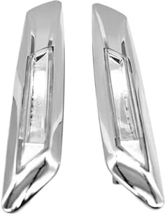 KSJFEQS [Replacement] OEM; 63137154167 63137154168 for Fender Front Wing Blinker Lampe Links Rechts Chrom Trim for BMW 5 (F10) 2009-2016 (Color : Left and Right)