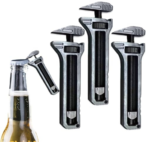 Compact Titanium Multitool, Mini Alloy Multi-tool for Everyday Prep, Bottle Opener Keychain, Keychain Multitool, Mini Multitool, Can and Bottle Opener, Multifunctional Outdoor Wrench (Color : 3pcs)