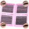 wiwoseo Individual Eyelashes 560pcs Natural Cluster Lashes D Curl Individuals Cluster Eyelashes Russian Lash Clusters Individual Lashes Natural Look Eyelash Clusters for DIY at Home (8-16MM)