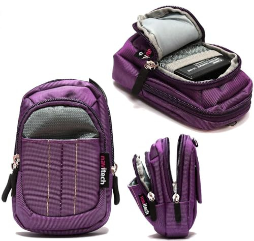 Navitech Custodia viola compatibile con fotocamera digitale ibrida Nikon 1 J5