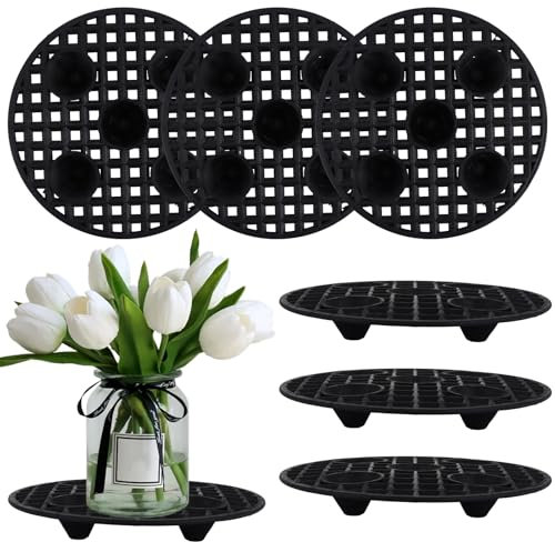 ASelected 6 Pcs Plant Level Pot Elevator, 20cm Heavy Duty Plant Stand Plastic Plant Pot Saucer Riser Tray for Indoor, Outdoor, Garden