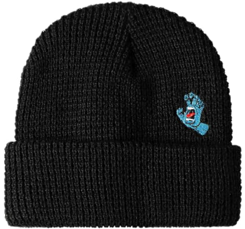 SANTA CRUZ Mütze Mini Hand Beanie Einheitsgröße Unisex Erwachsene Strickmütze Erwachsene Unisex (Schwarz), Schwarz , One size