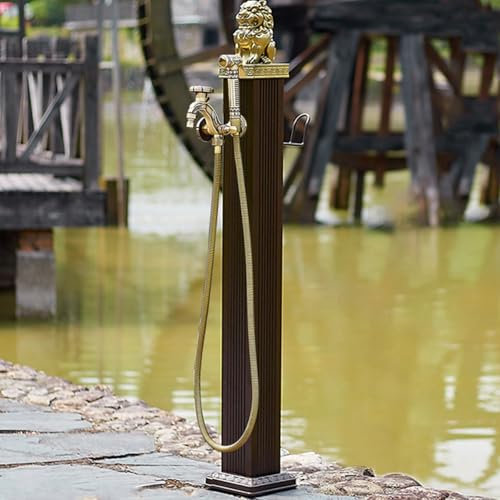 Robinet de jardin extérieur,fontaine extérieure, fontaine de jardin extérieure,robinet extérieur,robinet extérieur antigel,colonne d'eau de jardin avec robinet,colonne de robinet extérieur(A,High)