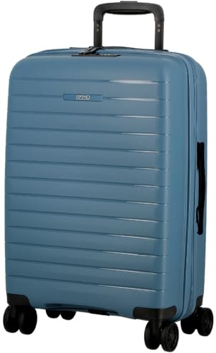 JUMP Jumbo-Koffer, ausziehbar, Striper, 77 x 49 x 30/34 cm (STR28) (blau)