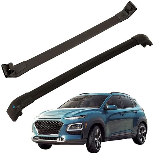 YYBCDSA 2 Stück Aluminium Dachträger Querstangen, für Hyundai KONA 2018-2022 Dachboxen, Aluminium Dachträger Relingträger Car Zubehör