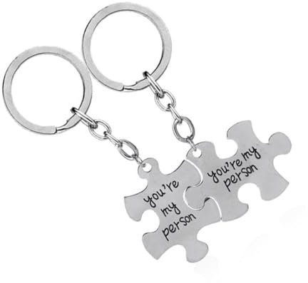 GLSTOY 2stücke Jigsaw Schlüsselanhänger Für Kreative Buchstaben Und Puzzles Taschenanhänger Dekoration Für Handtaschen Und Rucksäcke