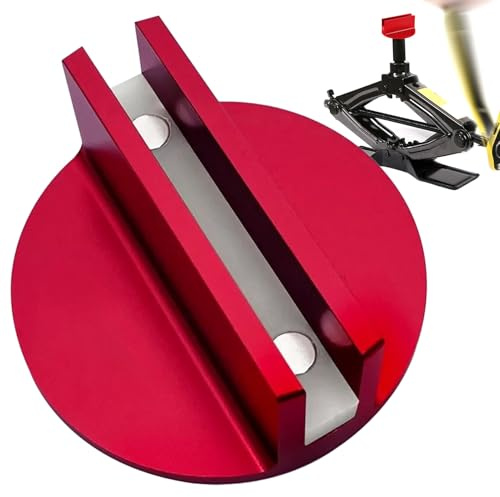 Bollisate Magnet Wagenheber Auflage, Aluminium Jack Pad Hebebühnen Adapter Auto Wagenheberauflagen Wagenheber-Scheibenadapter Für Rahmenschienen