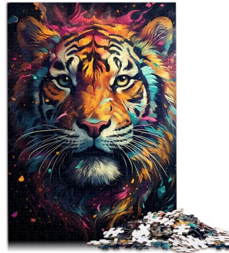 2000-teiliges Puzzle für Erwachsene, Tiger Spirit, farbenfrohes Lernpuzzle, tolles Geschenk, 70 x 100 cm, für Teenager ab 14 Jahren