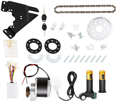WSIKGHU 24V DC Ebike Fahrrad Motor Conversion Kit Elektrofahrrad Umbausatz für Fahrrad DIY Fahrradzubehör 250W 330RPM Elektrofahrrad Umbausatz Ebike Conversion Kit