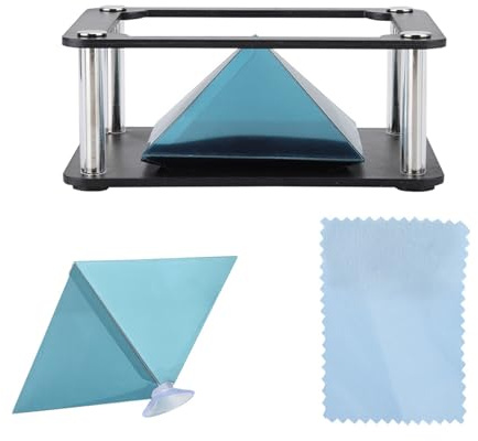 Hologram Projektor Smartphone 3D Pädagogisches Hologramm Storytelling-Pyramide Holografie Display Halterung mit 3.5-6inch für Dunkle Räume Und Helle Bildschirme
