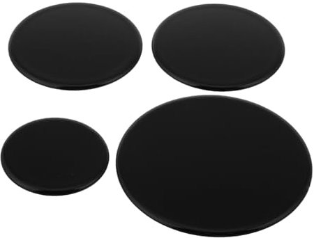 ibasenice 4pcs Gas Stove Flame Covers for Oven Burner Head Covers Replacement for Stove Top Protection