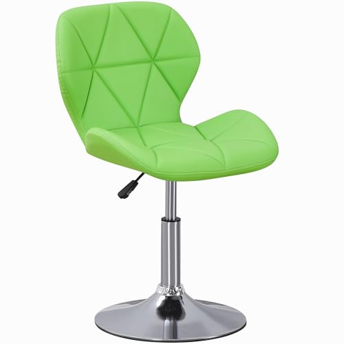 Charles Jacobs Static Swivel Geometric Design Chair with Adjustable Height - Green PU