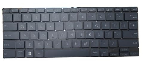 ZHXOZYF Clavier d'ordinateur Portable ASUS Zenbook 14 Flip pour OLED UP3404 UP3404V UP3404VA Bleu avec rétroéclairage (Belgique, BE, FR, Portugais, PO, Royaume-Uni)(Blue UK)