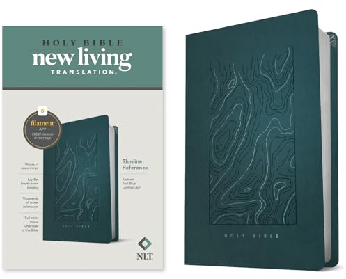 NLT Thinline Reference Bible, Filament Enabled Edition (Red Letter, Leatherlike, Teal Blue): New Living Translation, Thinline Reference Bible, Teal ... Enabled Edition, Red Letter, Leatherlike