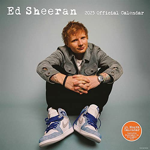 Ed Sheeran Kalender 2023 – Monatsplaner 30 cm x 30 cm – Offizieller Merchandise-Artikel