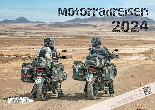 Wandkalender Motorradreisen 2025 von Erik Peters – Mit Audiokommentar zu jedem Bild