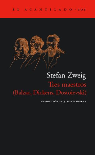 Tres maestros : Balzac, Dickens, Dostoievski (El Acantilado, Band 101)