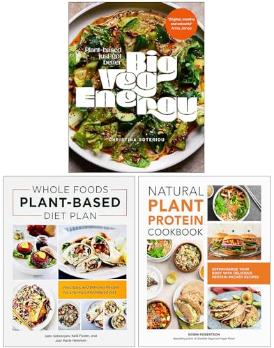 Big Veg Energy, Whole Foods Plant- Based Diet Plan & Natural Plant Protein Cookbook 3 Books Collection Set