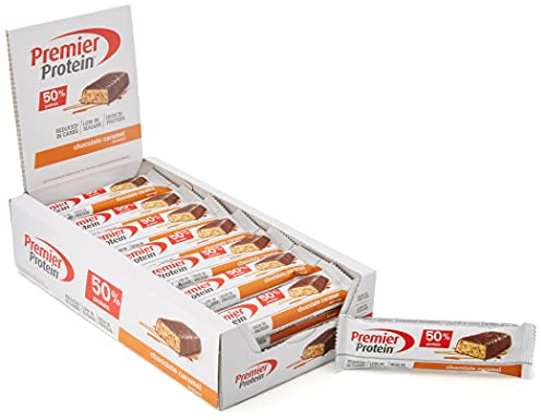 Premier Protein Protein Bar Chocolate Caramel 24x40g - High Protein Low Sugar Riegel