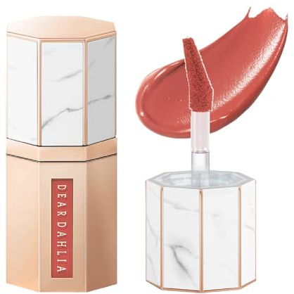 Dear Dahlia Paradise Dream Velvet Lip Mousse TEDDY Vegan, Liquid Lipstick, Long Lasting Highly Pigmented Color, Silky Texture, Cruelty free 0.22 Fl Oz
