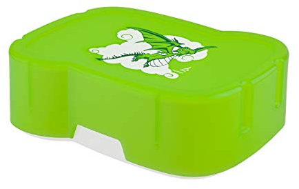 FreeWater Brotzeit-Box, Drache-grün, größen-variabel, schadstofffrei