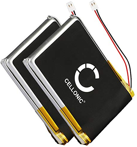 CELLONIC, Akku für Headset kompatibel mit Jabra Pro 9470, Pro 9450, Pro 9460 (230mAh, 3.7V) 2X Ersatzakku 14192-00,AHB412434PJ