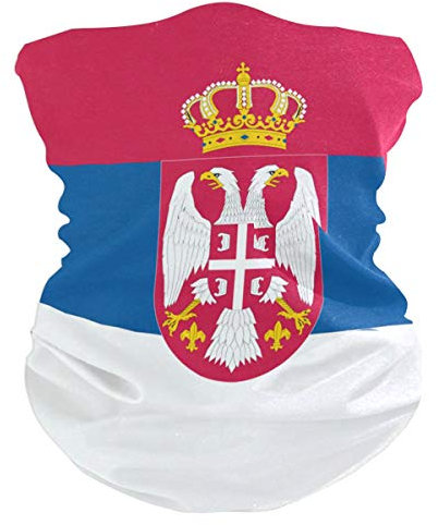 All3DPrint Serbien Flagge Outdoor Magic Stirnband Gesichtsmaske Elastische Nahtlose Bandana Schal Sport Kopfbedeckung
